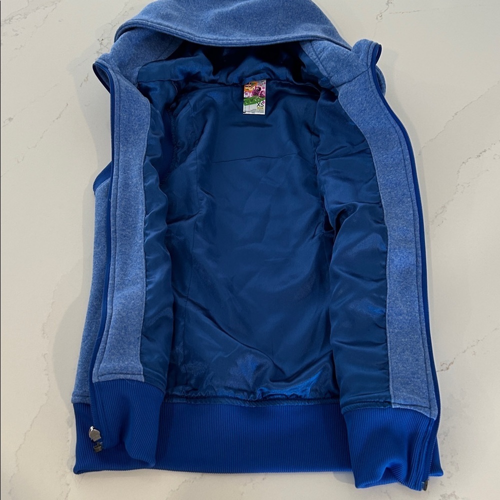 Burton Dryride Royal Blue Zippered Hoodie Vest Size XS - Picture 5 of 11